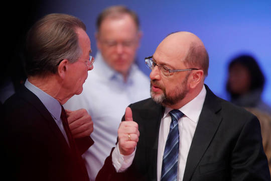 Vokietijos socialdemokratai balsuos, ar formuoti koaliciją su A. Merkel konservatoriais