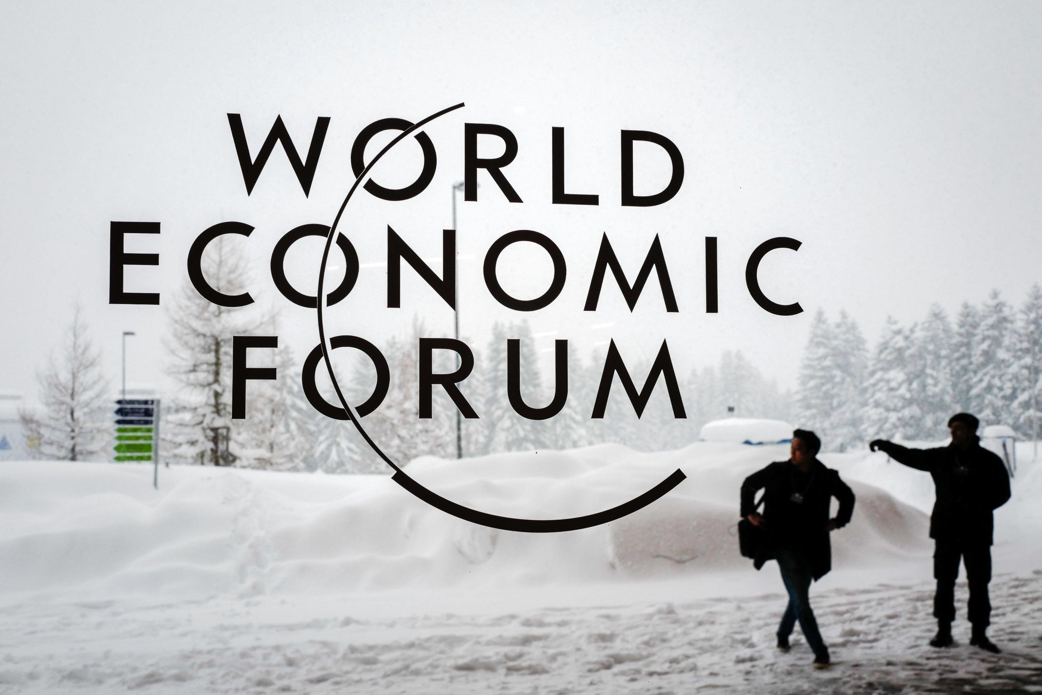 Pasaulio ekonomikos forumas (WEF), vykstantis Davose, dar vadinamas Davoso forumu.AFP/Scanpix nuotr.