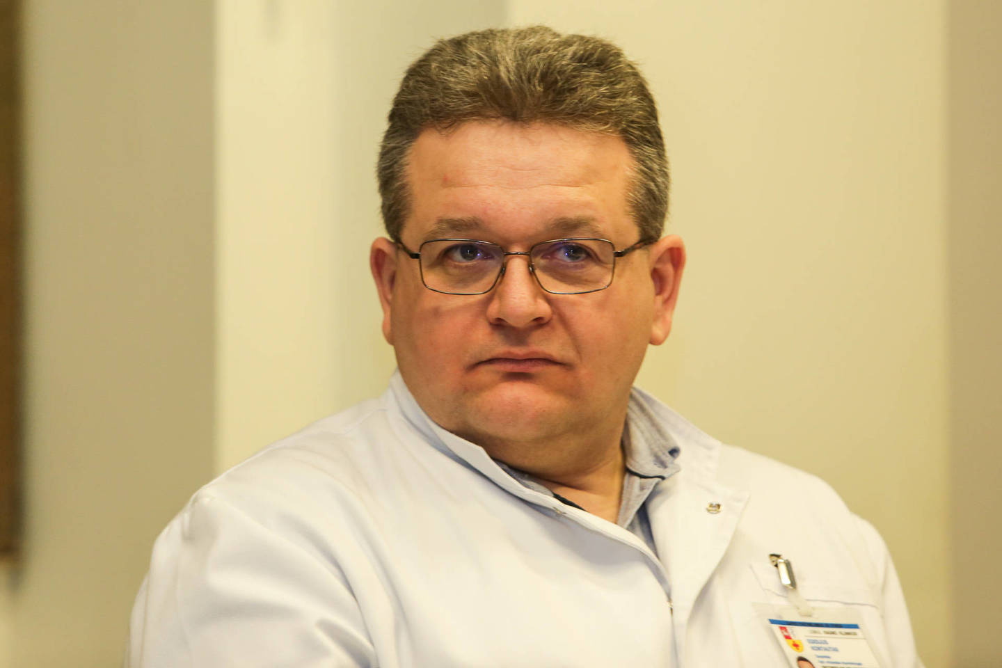  Kauno klinikų Ortopedijos-traumatologijos klinikos gydytojas ortopedas-traumatologas doc. Egidijus Kontautas.<br> G.Bitvinsko nuotr.
