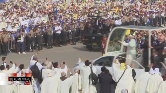 Limoje popiežiaus laikomų mišių paklausyti susirinko 1,2 mln. žmonių