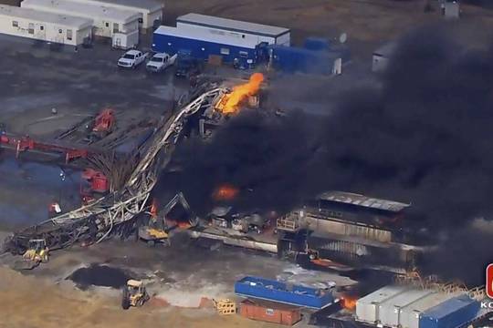 Oklahomoje po sprogimo gręžimo bokšte dingę penki žmonės