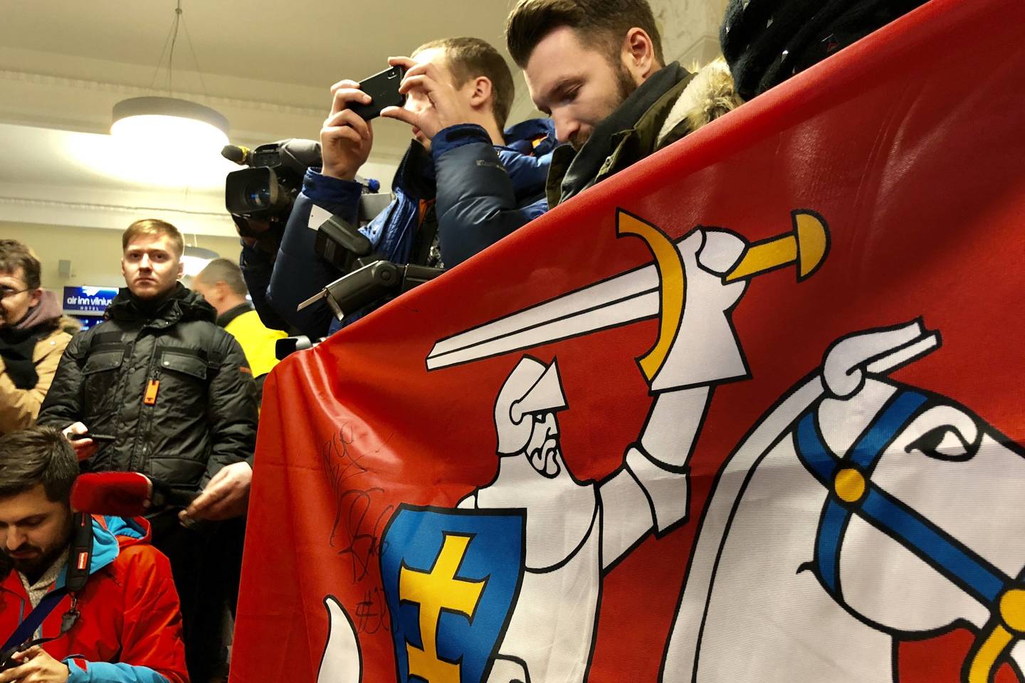 B.Vanagas su komanda grįžo į Lietuvą.<br> V.Ščiavinsko nuotr.