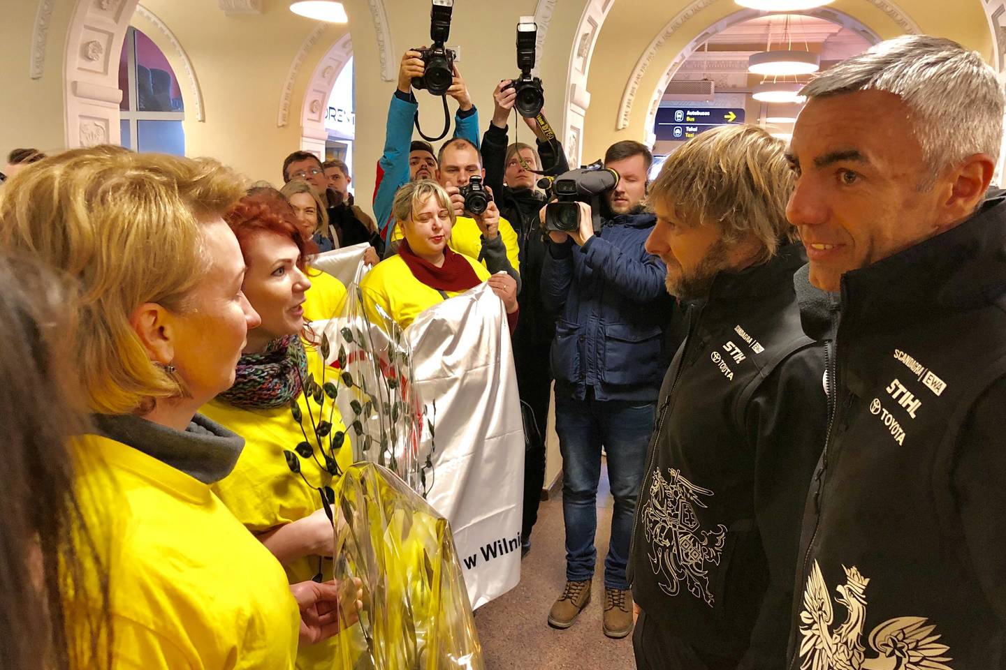 B.Vanagas su komanda grįžo į Lietuvą.<br> V.Ščiavinsko nuotr.