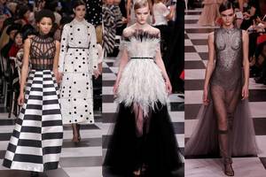 Paryžiaus aukštosios mados savaitėje „Dior“ pripažino tik dvi spalvas