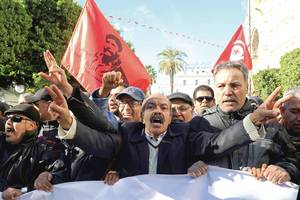 Žuvusiųjų artimieji Tunise reikalauja teisingumo