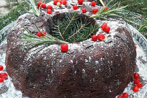  Šokoladinis burokėlių pyragas su spanguolėmis. Kas ragavo, tiems patiko