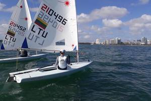 Majamyje prasidėjusiose buriavimo pasaulio taurės varžybose V. Andrulytė – pirma