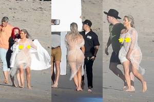 Neretušuota: perregima Kim Kardashian suknelė atidengė visus apvalumus