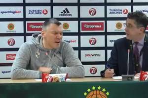 Šarūnas Jasikevičius per spaudos konferenciją nesusivaldė: sunervino klausimas