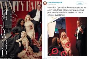 Viršelio fotosesijoje Oprah Winfrey – su trimis rankomis, Reese Witherspoon – trimis kojomis