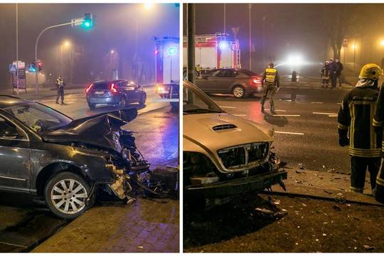 Į avariją Klaipėdoje suskubo visos specialiosios tarnybos, sutriko eismas