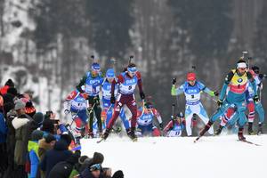 Lietuvos biatlonininkų duetas Europos čempionato estafetėje užėmė 17-ą vietą