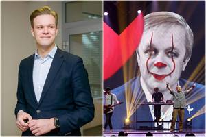 G. Landsbergis valstiečius ir R. Karbauskį išvadino klounais: „Tai jūsų tikrieji veidai“