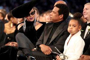 Beyonce dukra Blue Ivy „Grammy“ apdovanojimuose raudonavo dėl tėvų elgesio 