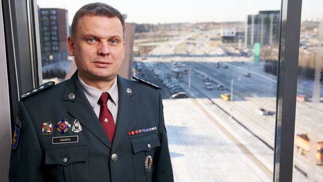 Laidoje „Lietuva tiesiogiai“ – Lietuvos kelių policijos tarnybos viršininkas Vytautas Grašys