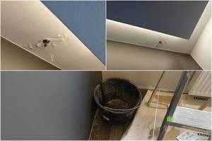 Vilniečio įkurtuves apkartino skylės lubose ir pro jas lašantis vanduo