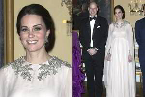 Catherine Middleton renginyje segėjo karalienės vestuvių deimantais 