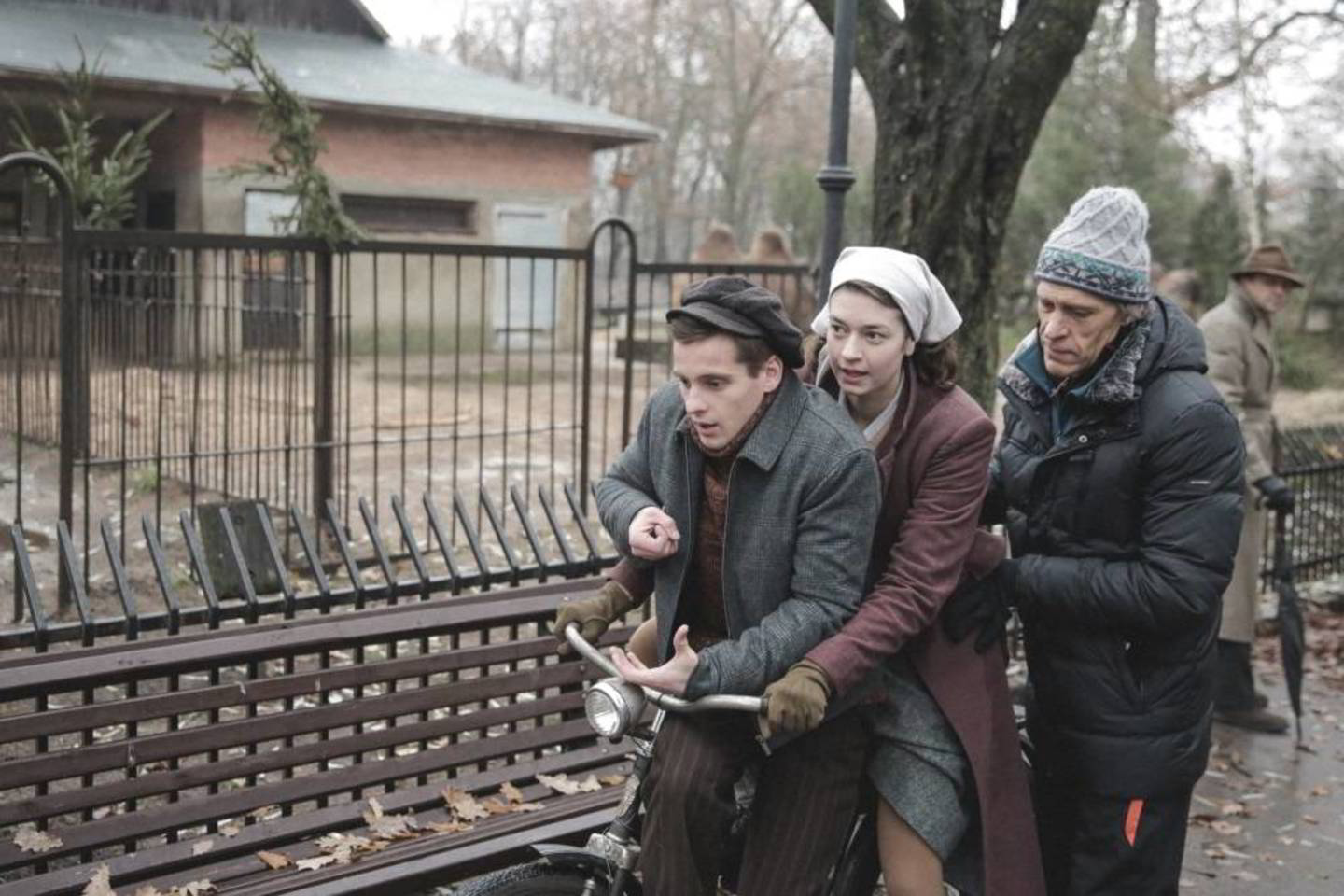 Scena iš filmo „Pelėdų kalnas“ filmavimo. <br> L.Juzėno nuotr.