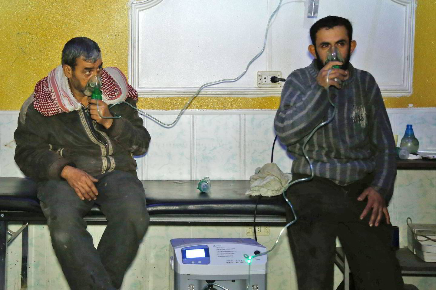  Sirijoje ne kartą surengtos chloro dujų atakos.<br> AFP/„Scanpix“ nuotr.