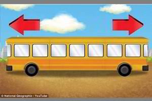 Kur važiuoja autobusas? Daugelis šio žaidimo neįveikia