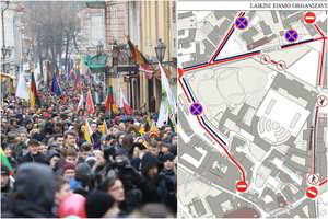 Vasario 16-ąją Vilniuje bus ribojamas eismas: kai kur neleis net pėsčiųjų