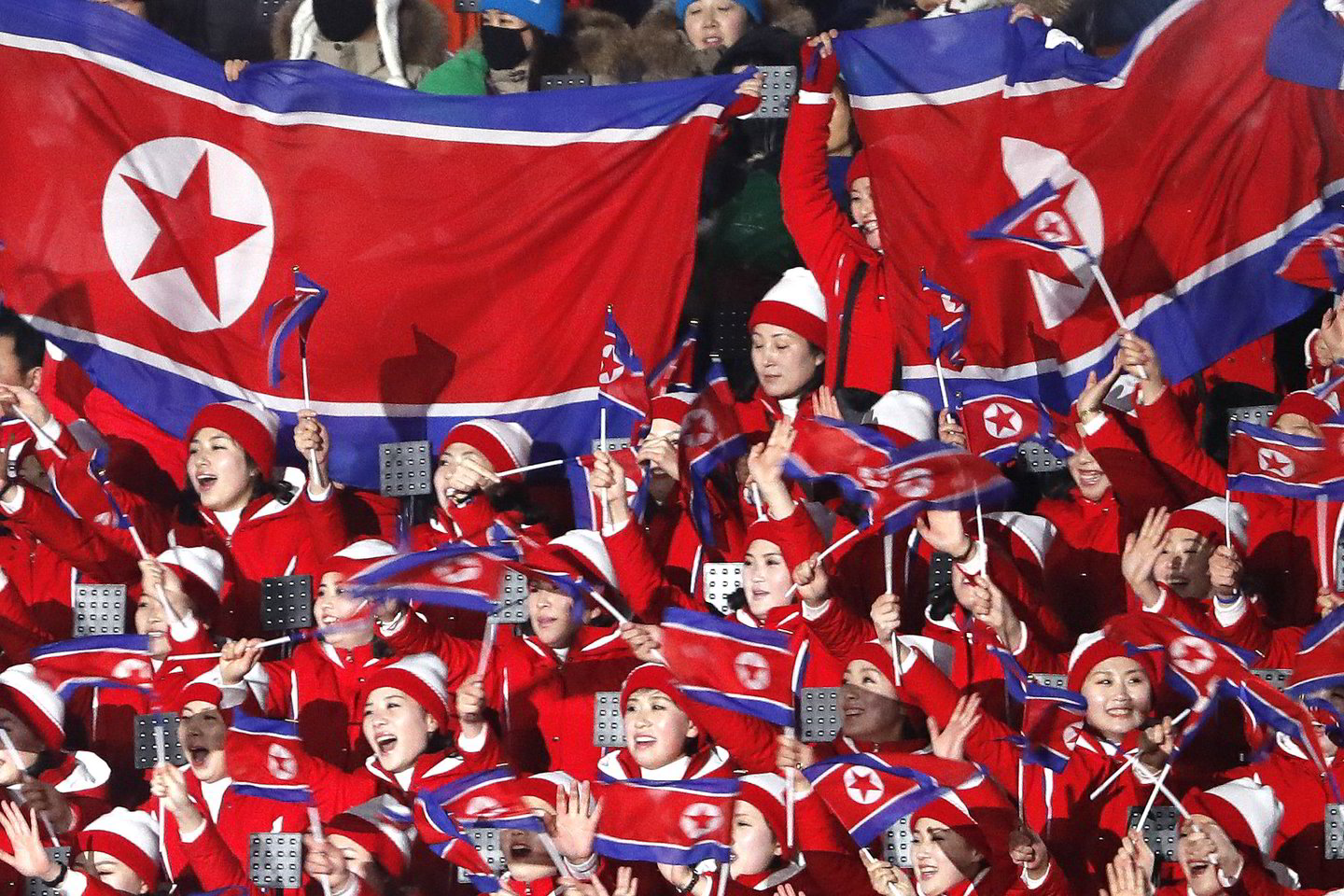 Pjongčango olimpinių žaidynių atidarymas.<br> AFP/Reuters/Scanpix nuotr.