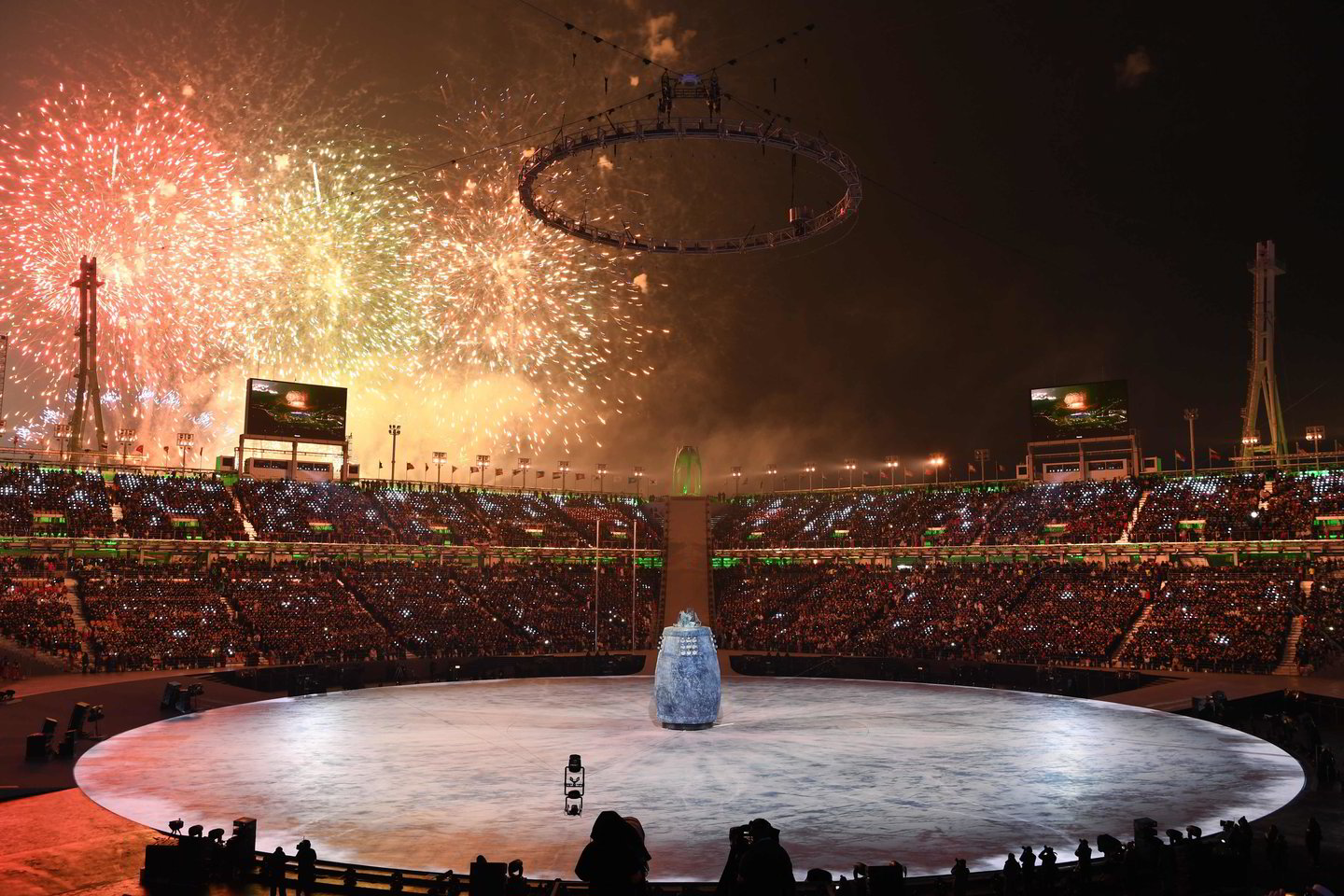  Pjongčango olimpinių žaidynių atidarymas.<br> AFP/Reuters/Scanpix nuotr.