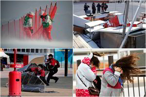 Pavojaus pranešimai olimpiadoje: uždaro palapines, žmonėms liepta ieškoti pastogės