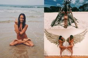 Su alkoholiu kovojusi nuogalė tapo socialinių tinklų sensacija