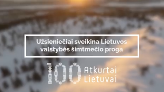 Šventinius linkėjimus Lietuvai siunčia ir studentai iš užsienio 