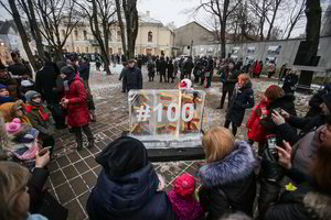 Kaune – teatralizuota šventė su prieškario prezidentais ir kvapą gniaužiančios ledo skulptūros