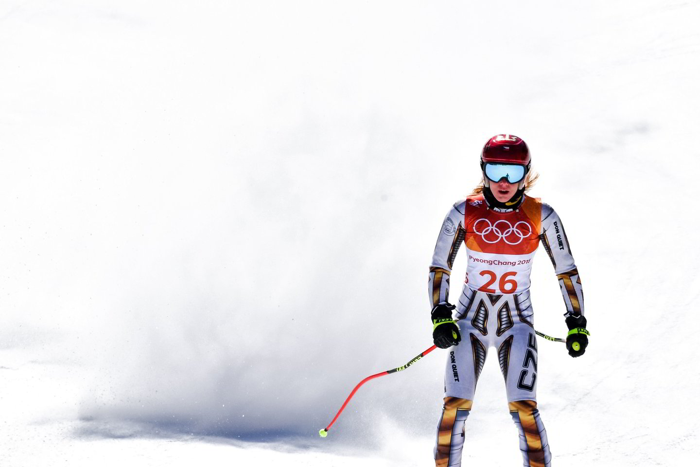  Kalnų slidinėjimo moterų didžiojo slalomo rungtis.<br>  Reuters/AFP/Scanpix nuotr.