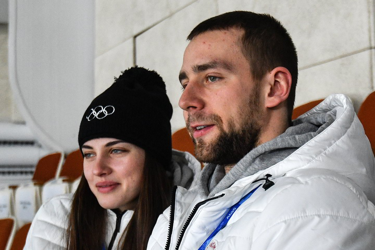  A.Krušelnickis su žmona A.Bryzgalova iškovojo akmenslydžio mišrių porų bronzą.<br> Scanpix nuotr.