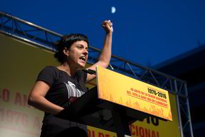 Garsi Katalonijos separatistų veikėja nuo teismo pabėgo į Šveicariją