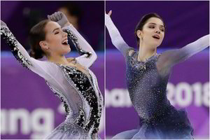 Ledą tirpdantis šou: Pjongčange rusų dailiojo čiuožimo dievaitės gerino rekordus