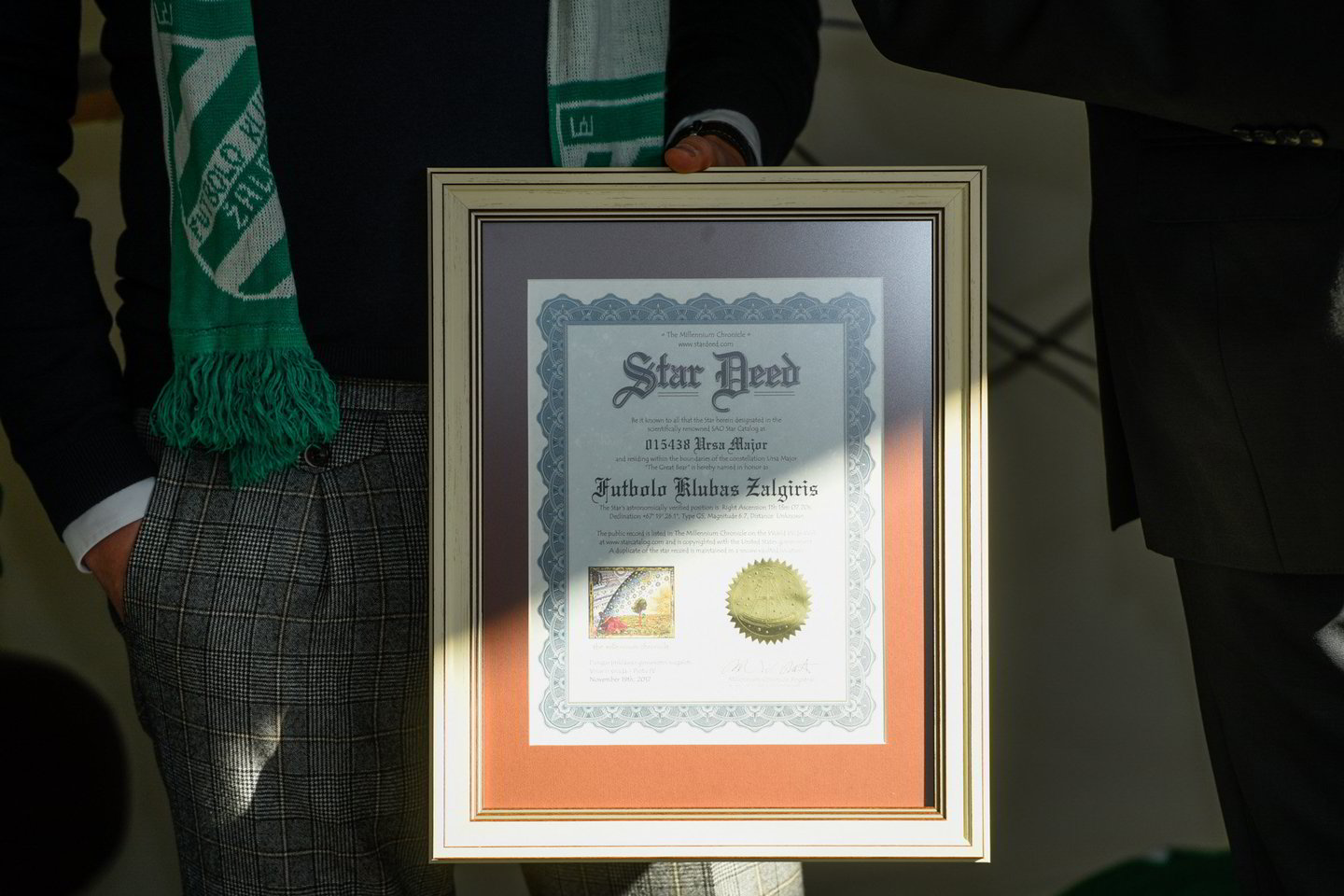 „Vilniaus „Žalgiris“ pristatė naujus ekipos žaidėjus ir tikslus šiam sezonui: žvaigždės sertifikatas<br> D.Umbraso nuotr.
