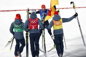 Šiaurės dvikovės komandų rungties olimpine čempione tapo Vokietijos rinktinė