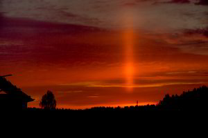 Įspūdingas fotografo Vlado Ščiavinsko laimikis – saulės stulpas