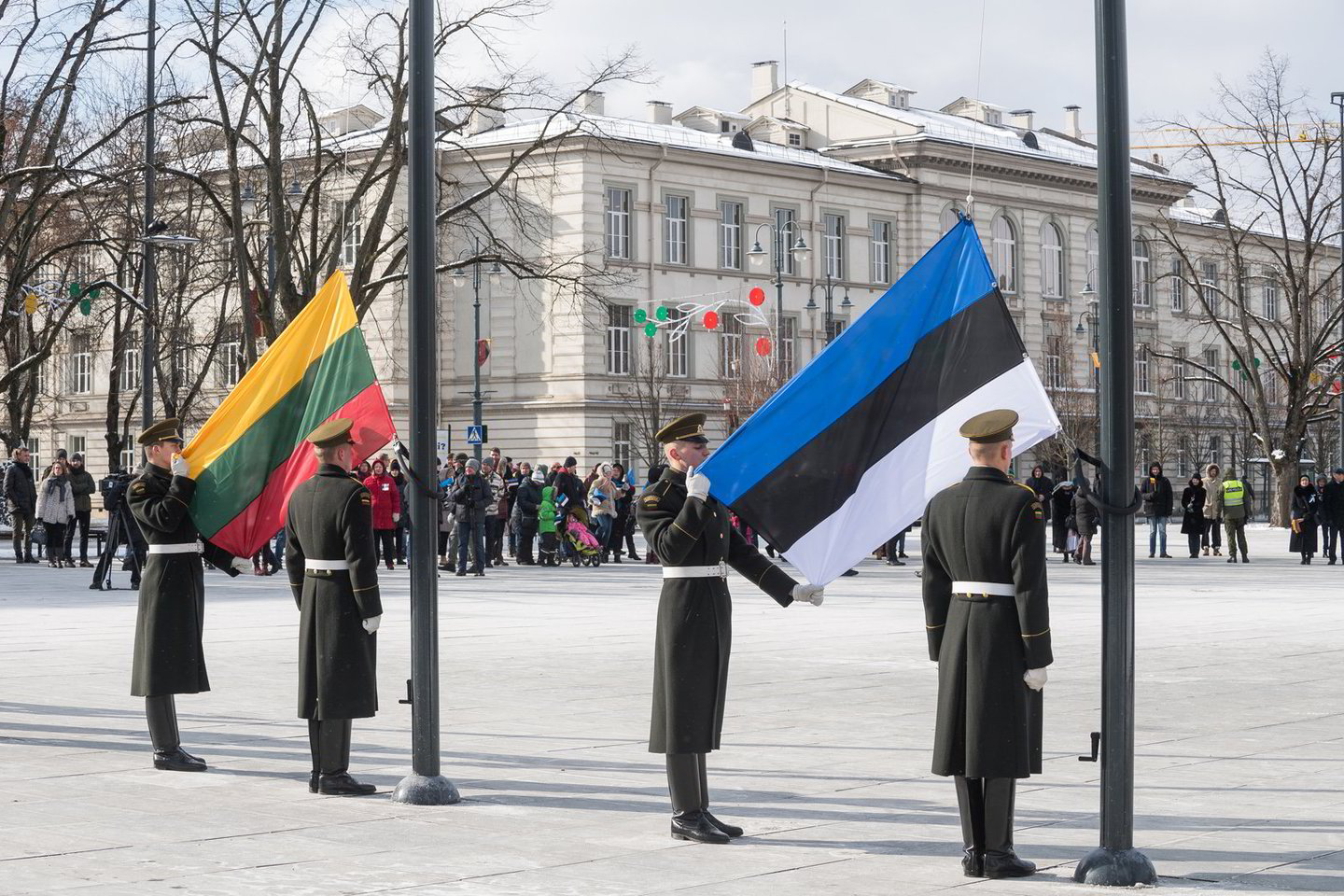  Lietuva sveikina Estiją nepriklausomybės 100-mečio proga.<br> A.Pliadžio nuotr.