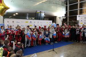 Rusija grįžusius olimpinius atletus sutiko kaip didvyrius