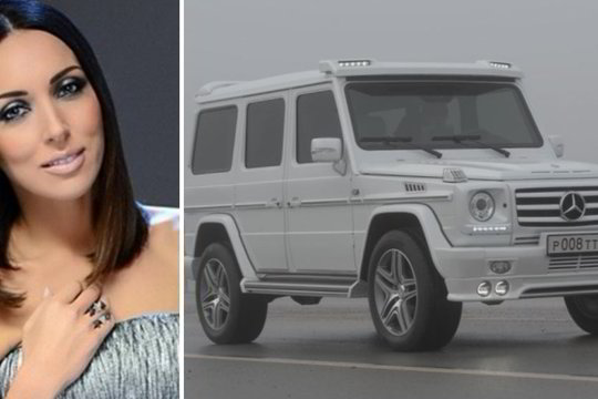 Garsią Rusijos dainininkę vyras nustebino Šiauliuose kurtu automobiliu