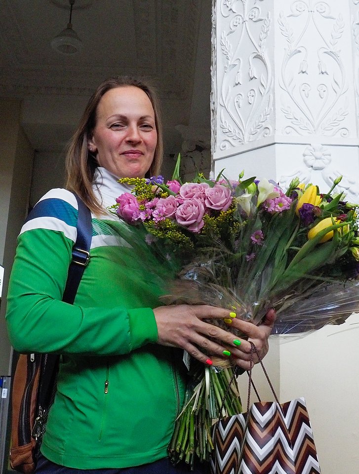  S.Krupeckaitė džiaugiasi pasaulio čempionato bronza.<br> V.Ščiavinsko nuotr.