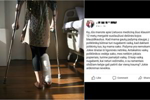 Išgirdusi poliklinikos reikalavimą motina įsiuto, medikai ramina aistras