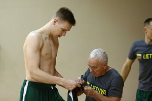 Jaunasis M. Echodas išsakė savo mintis apie trenerio D. Adomaičio darbą rinktinėje