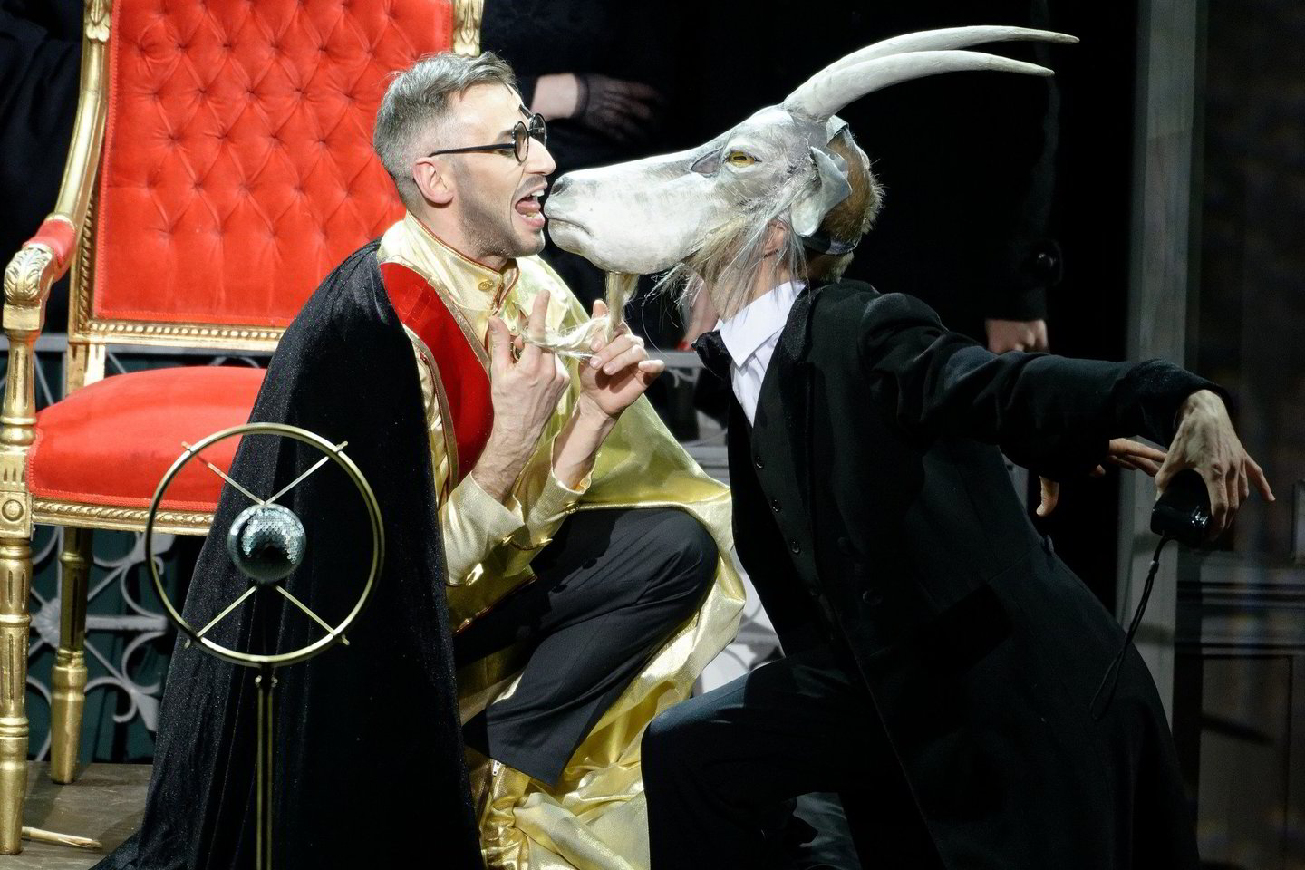  Operoje „Post futurum“ aktorius Tomas Dapšauskas vaidina Ožį. 