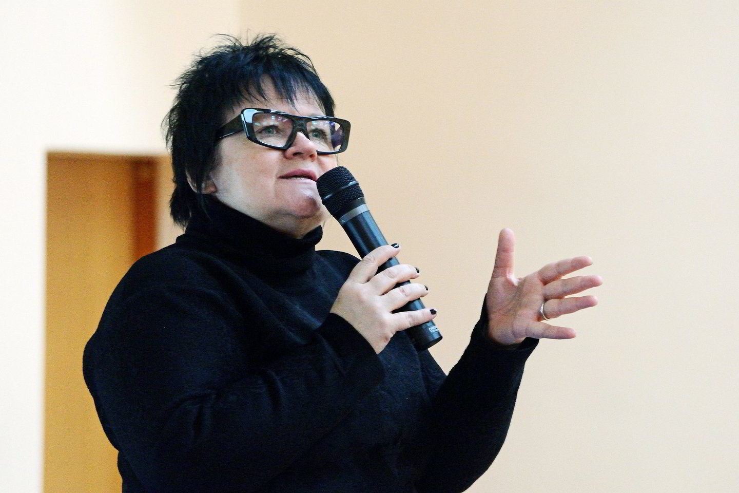 Režisierė bei prodiuserė Dalia Ibelhauptaitė.<br> VGTU nuotr.