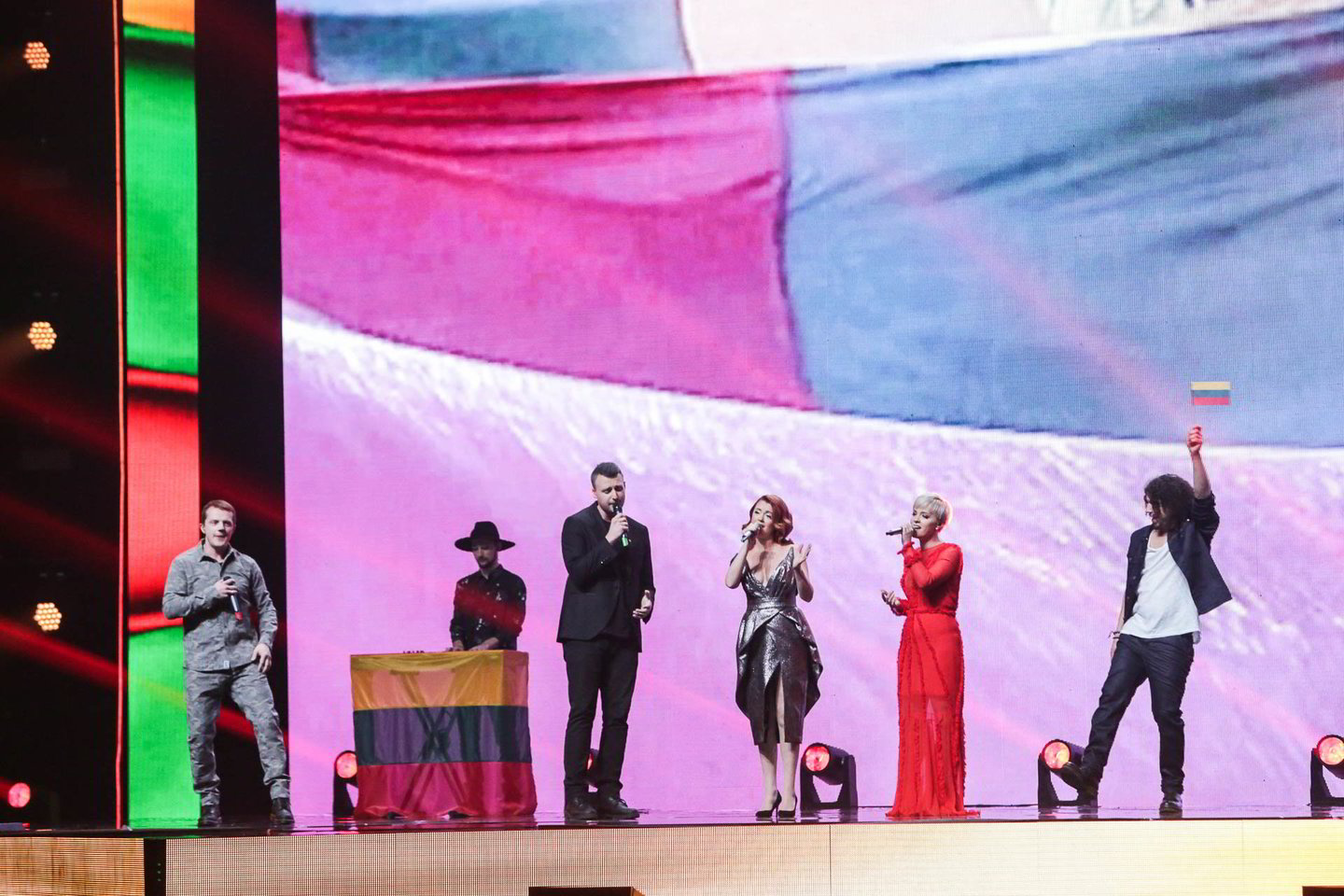 „Eurovizijos“ atrankos akimirka.<br> G.Bitvinsko nuotr.