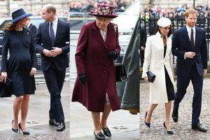 Meghan Markle ir Catherine Middleton renginyje sužibėjo išraiškingu stiliumi