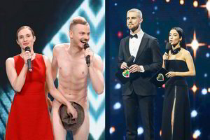Žinomas aktorius nuogut nuogutėlis parodijavo „Euroviziją“ vedusį Mantą Stonkų