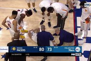 Domanto Sabonio trauma apkartino „Pacers“ pergalę Filadelfijoje